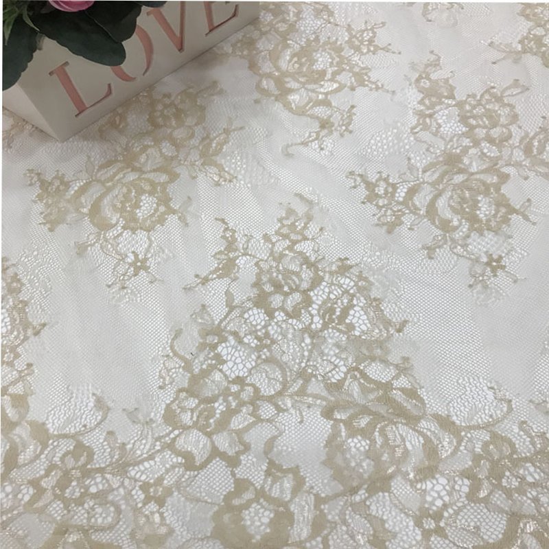 Lace Trim Eyelash Double Edge Lace Fabric for Women's Wear Wholesale S 5